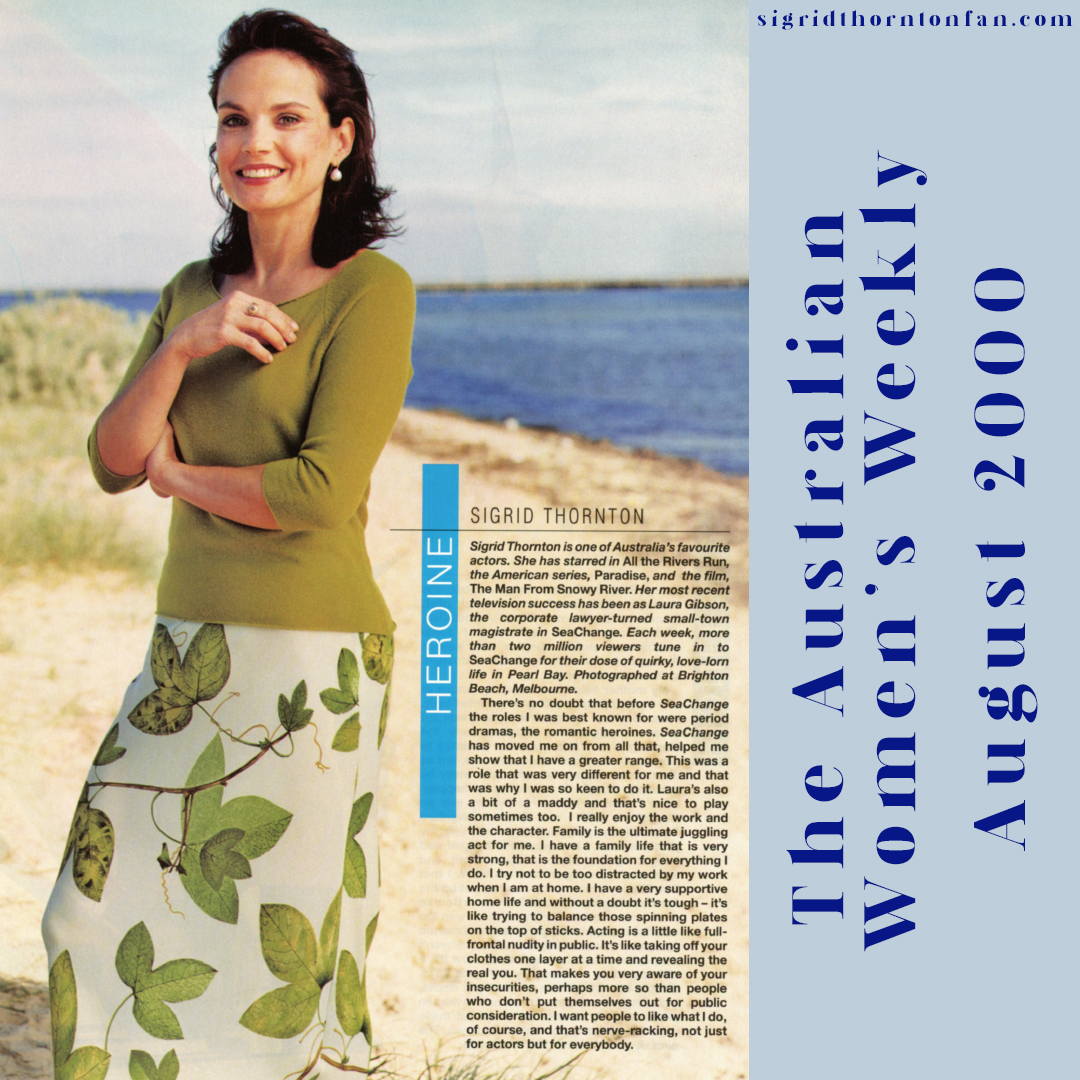 Sigrid Thornton Australian Women&apos;s Weekly