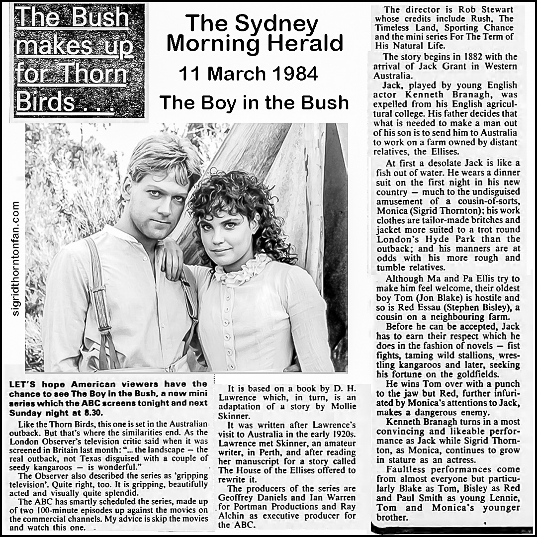 The Boy in the Bush Sigrid Thornton Kenneth Branagh