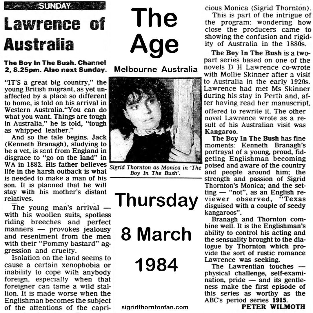 The Age 08 March 1984 Boy in the Bush