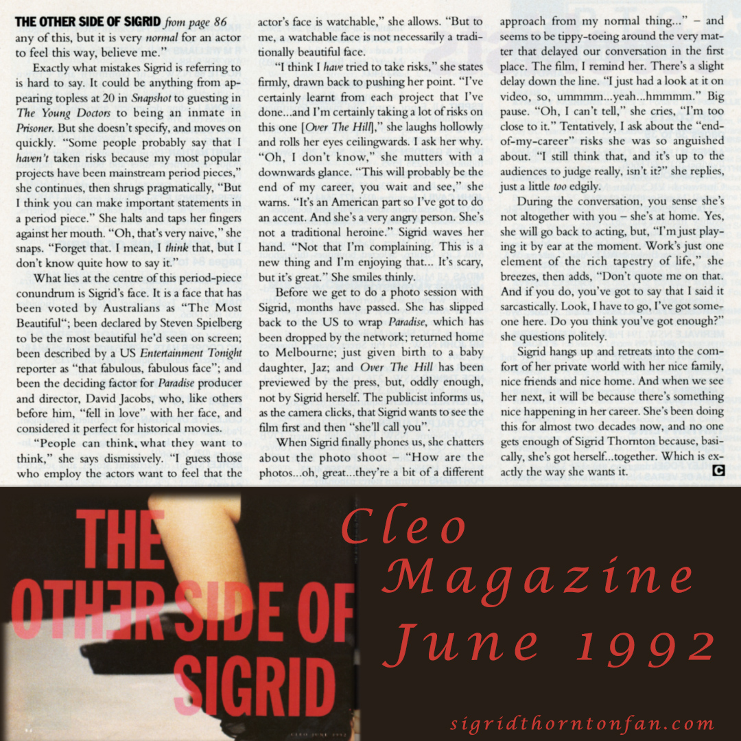 Cleo Magazine June 1992