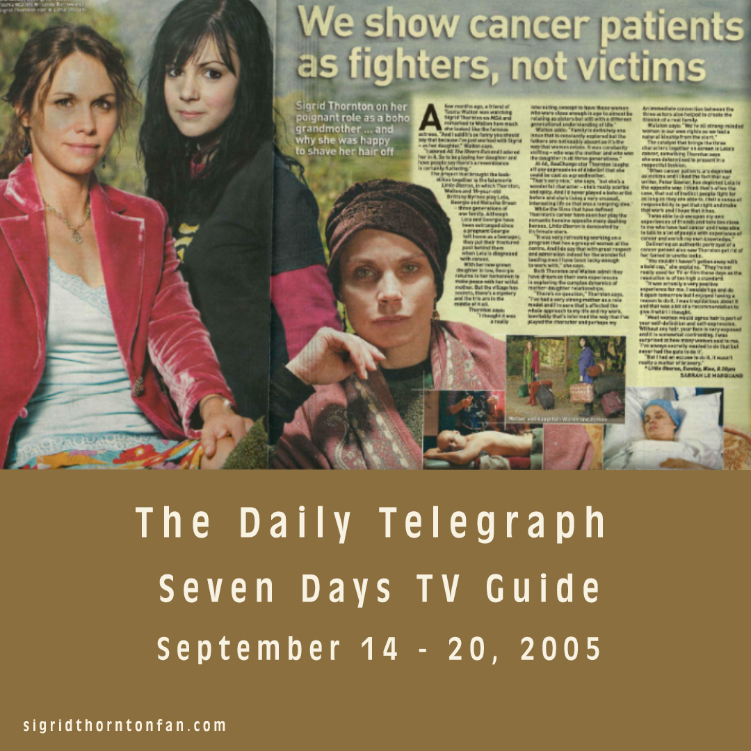 Daily Telegraph Seven Days Sept 14, 2005