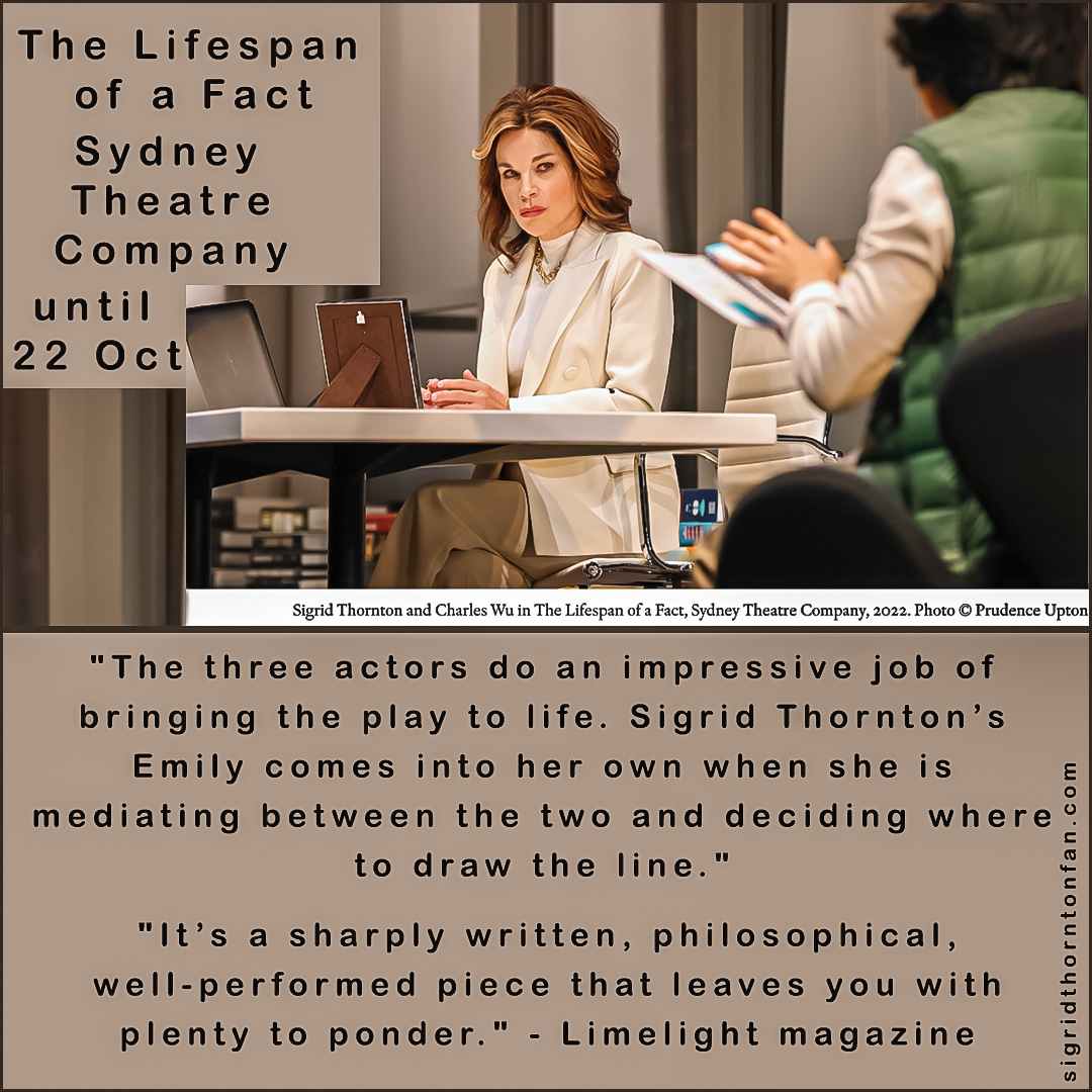 Sigrid Thornton in The Lifespan of a Fact