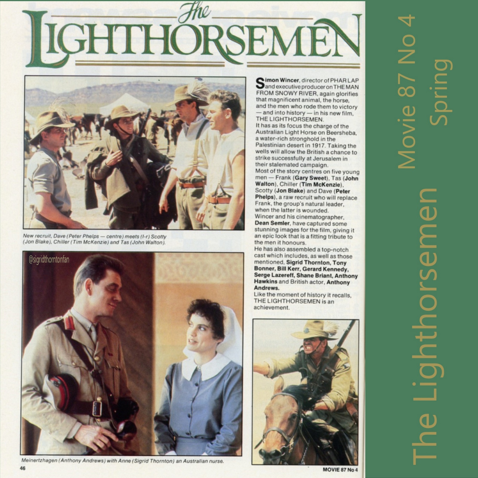 The Lighthorsemen - Movie 87 No 4 Spring