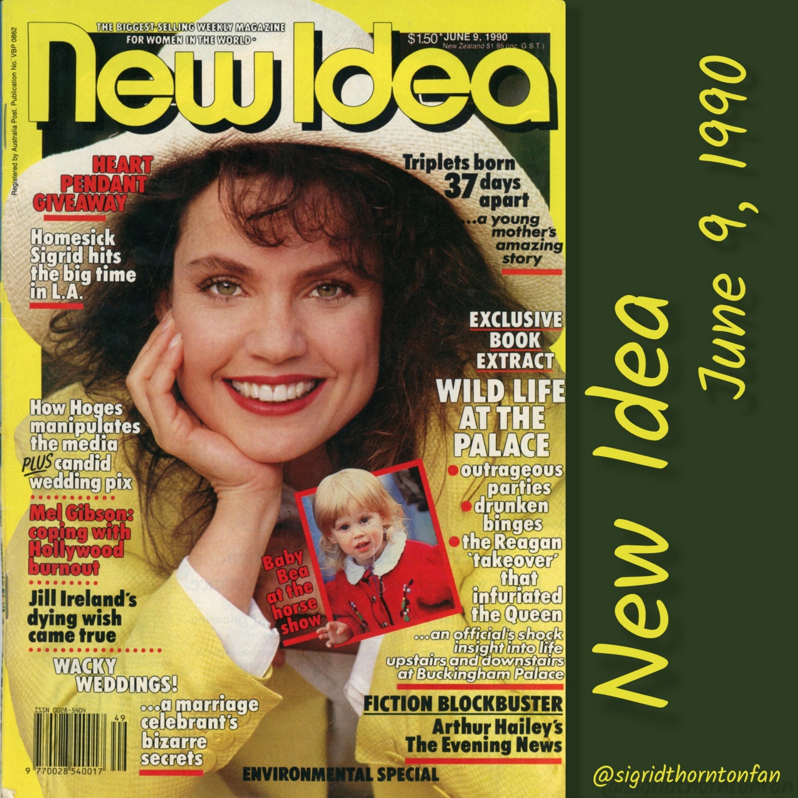 New Idea June 9, 1990 - Sigrid Settles in LA