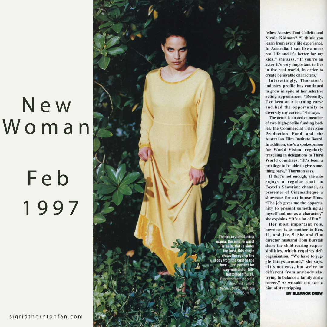 Sigrid Thornton New Woman 1997