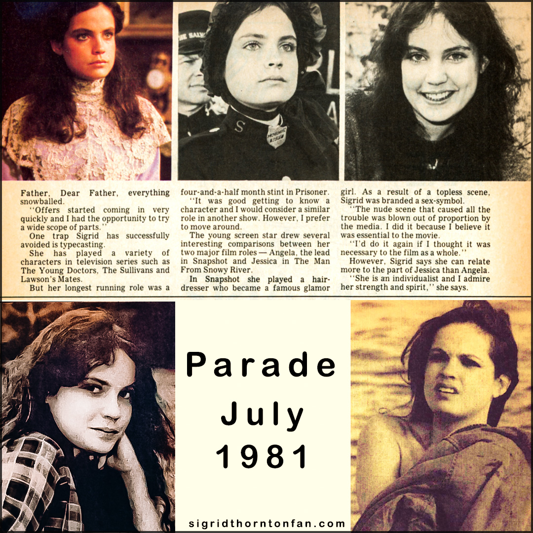 Parade July 1981 Sigrid Thornton