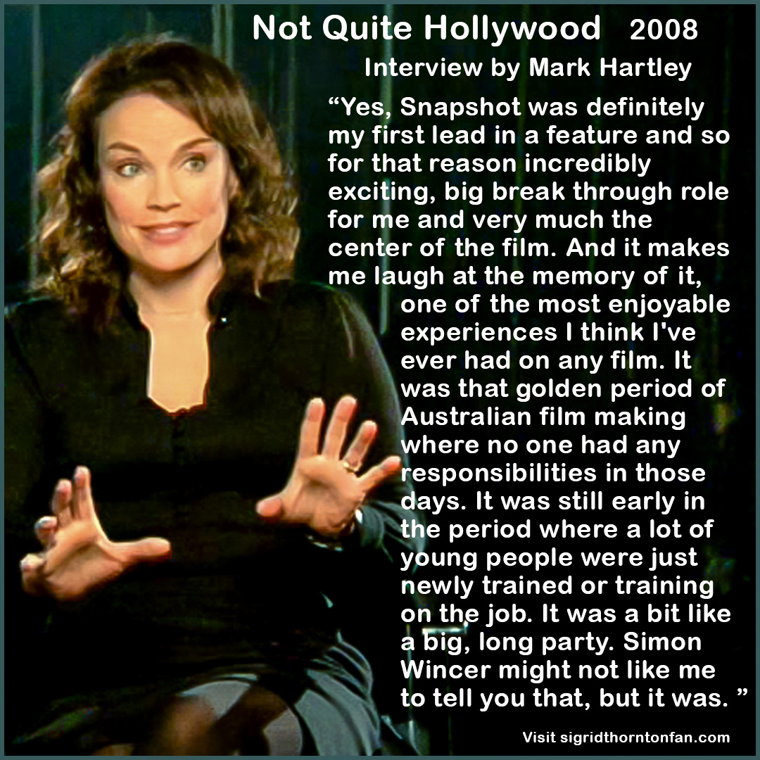 Snapshot Not Quite Hollywood Sigrid Thornton