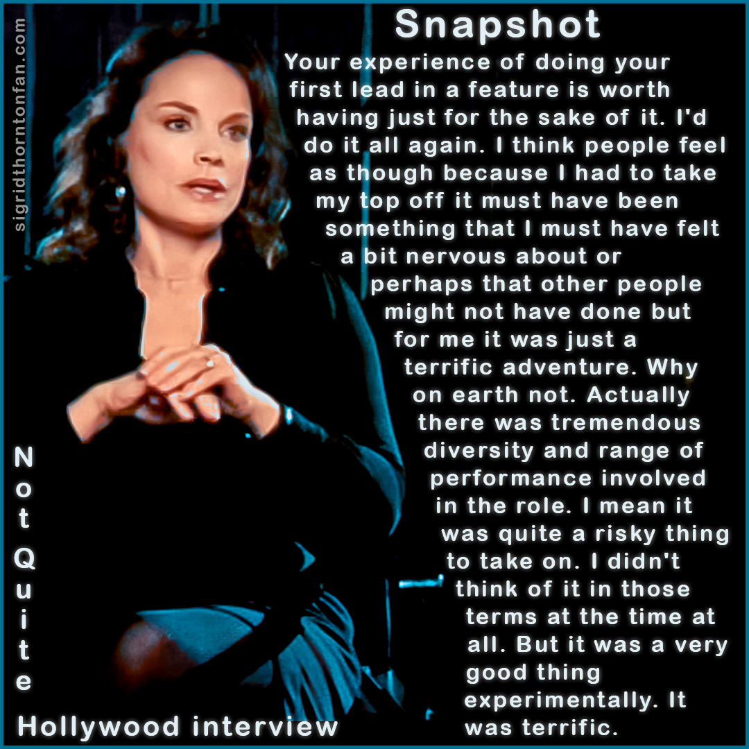 Snapshot Not Quite Hollywood Sigrid Thornton