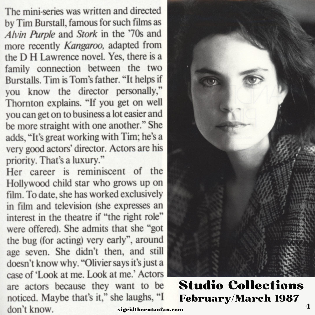 Sigrid Thornton Studio Collections 