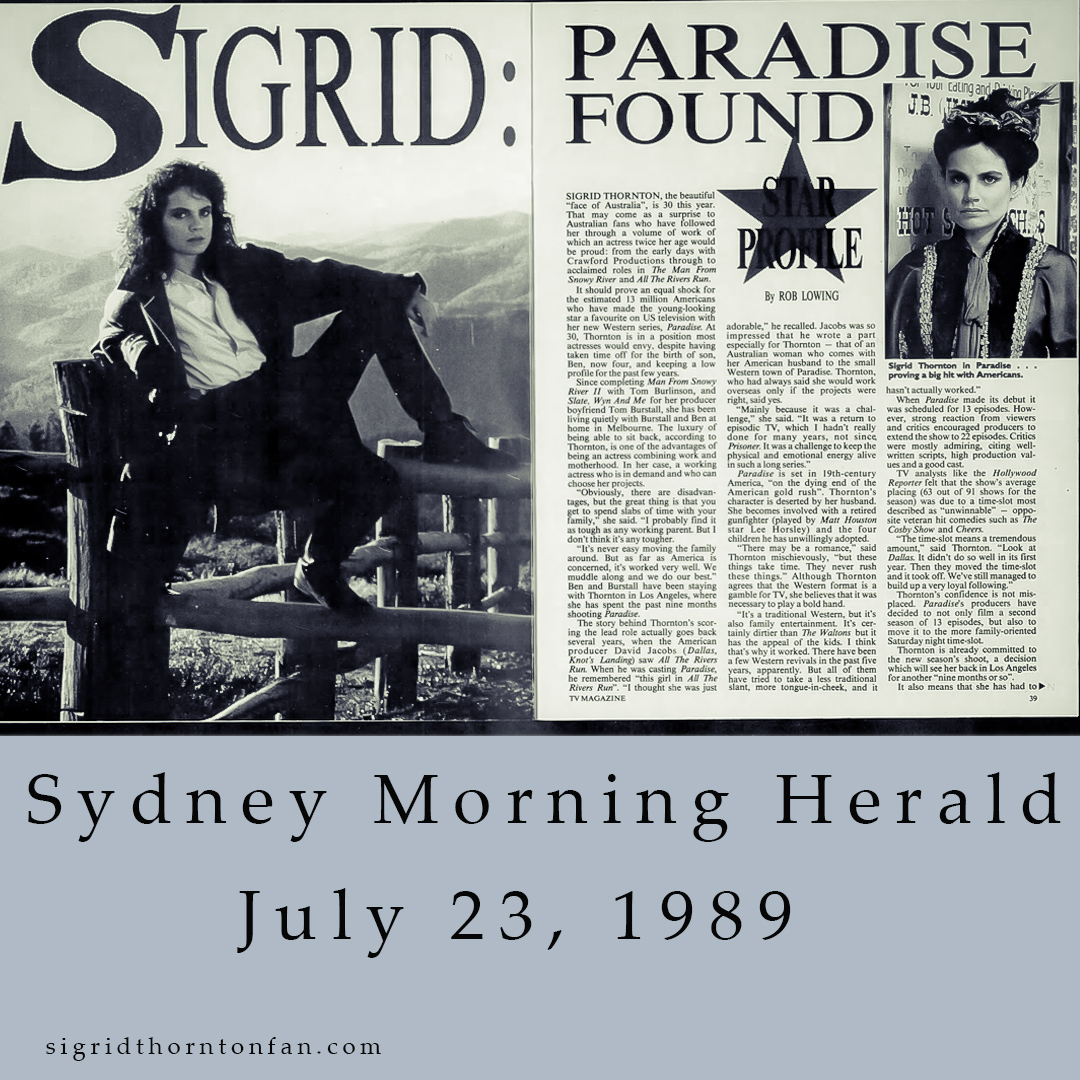 Sydney Morning Herald July 23 1989