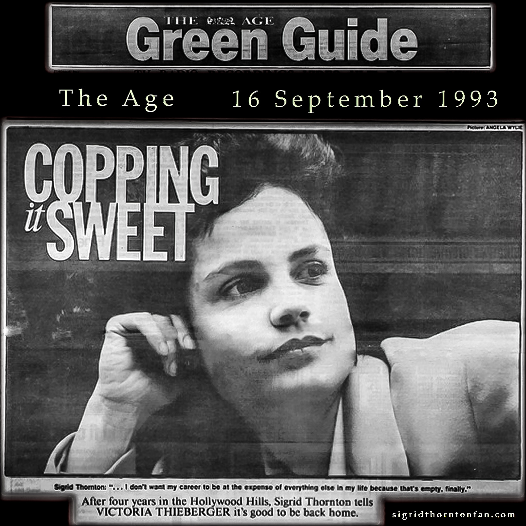 The Age 16 Sept 1993 - Sigrid Thornton