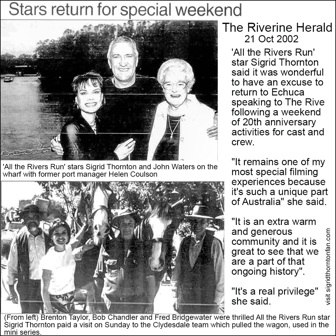 The Riverine Herald 21 Oct 2002 All the Rivers Run