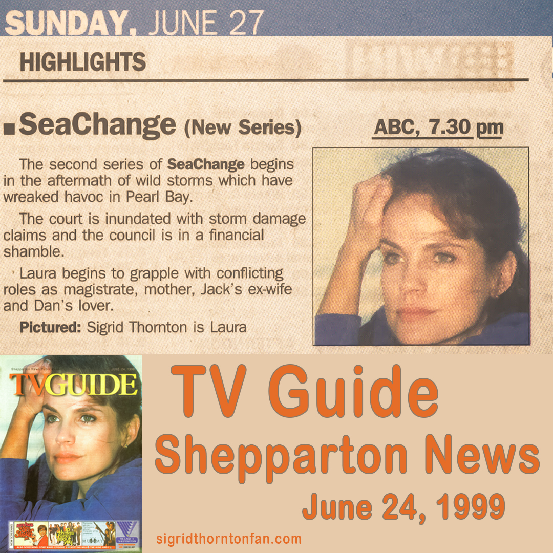 TV Guide - June 24, 1999 Sigrid Thornton SeaChange