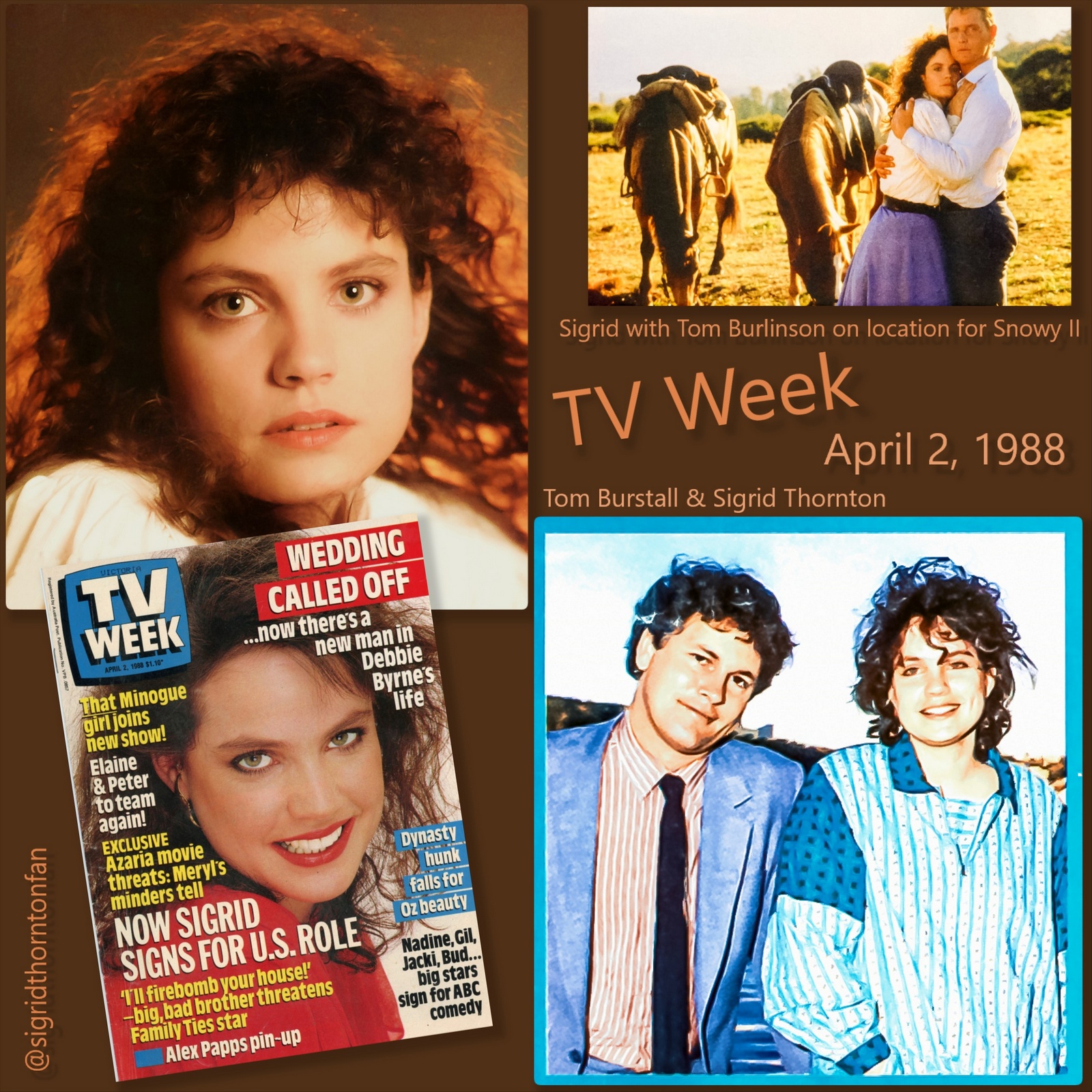 TV Week April 2, 1988 - Our Sigrid set for US stardom