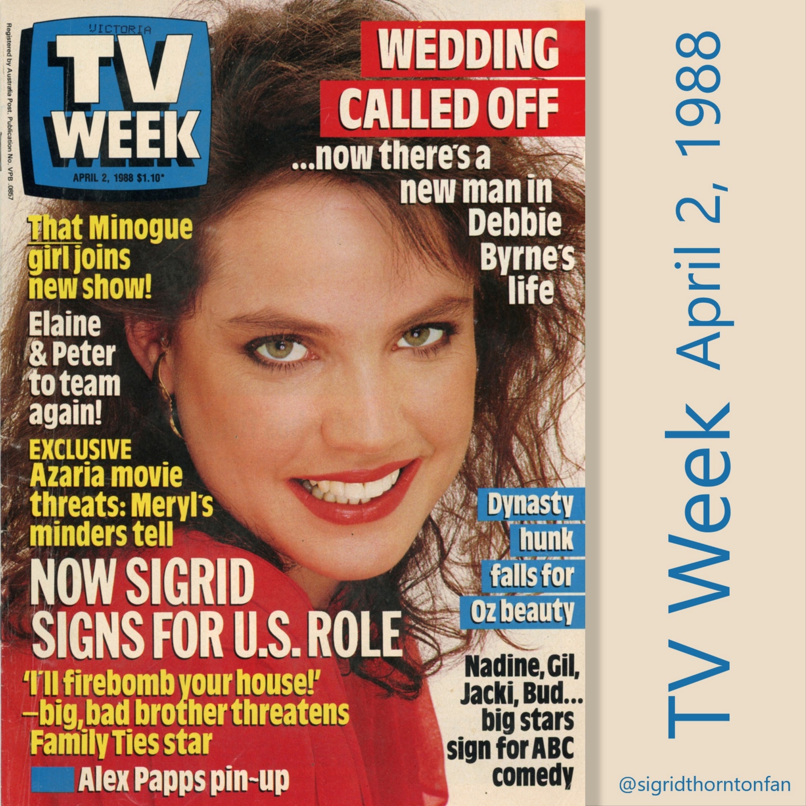 TV Week April 2, 1988 - Our Sigrid set for US stardom