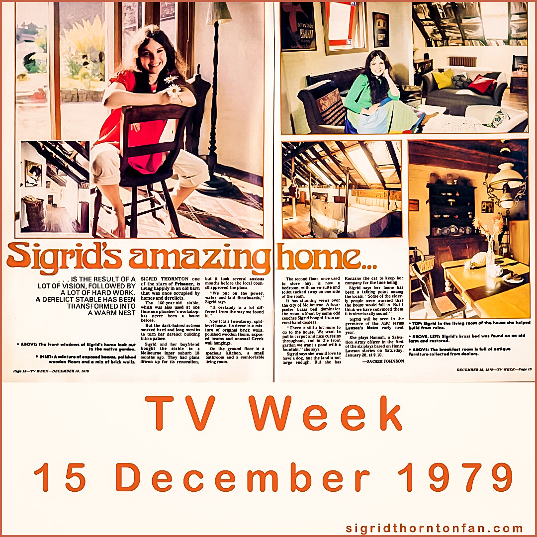 TV Week Dec 15 1979 Sigrid Thornton