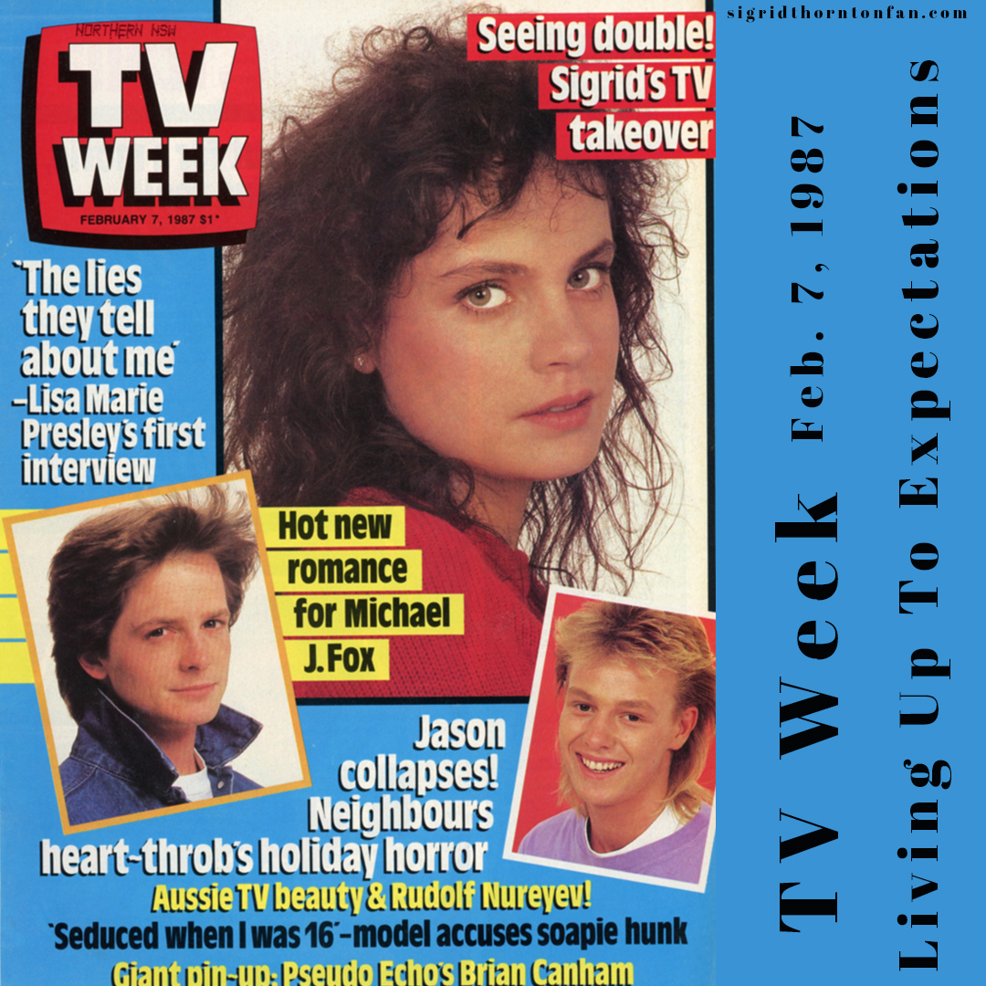 TV Week Feb 7, 1987 Sigrid Thornton