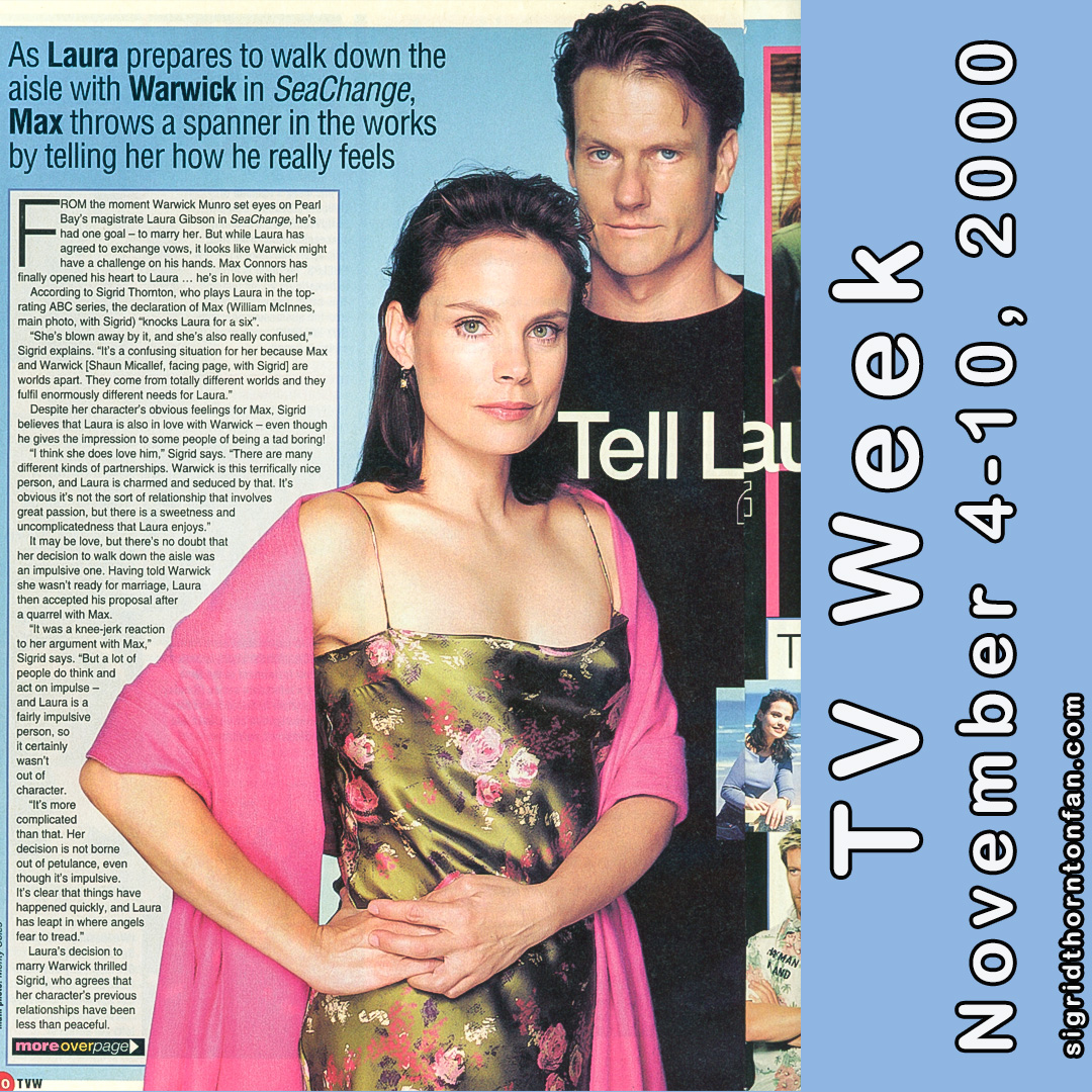 TV Week Nov 4-10, 2000 SeaChange