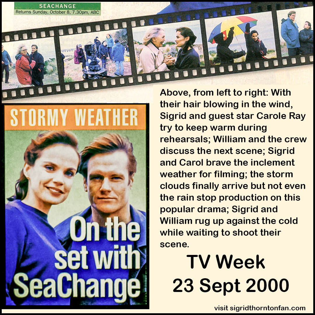 Seachange TV Week Sigrid Thornton William McInnes