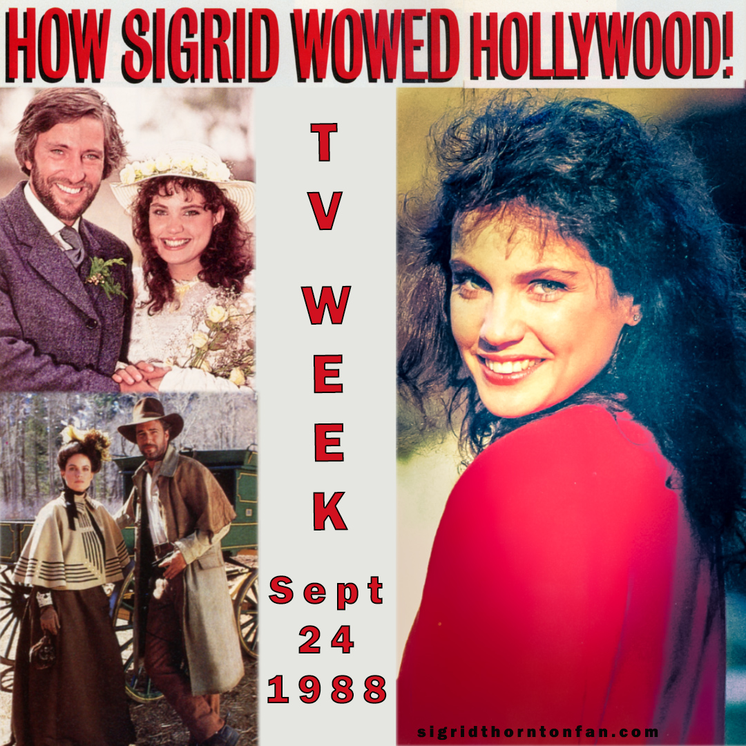 Sigrid Thornton TV Week Sept 24 1988