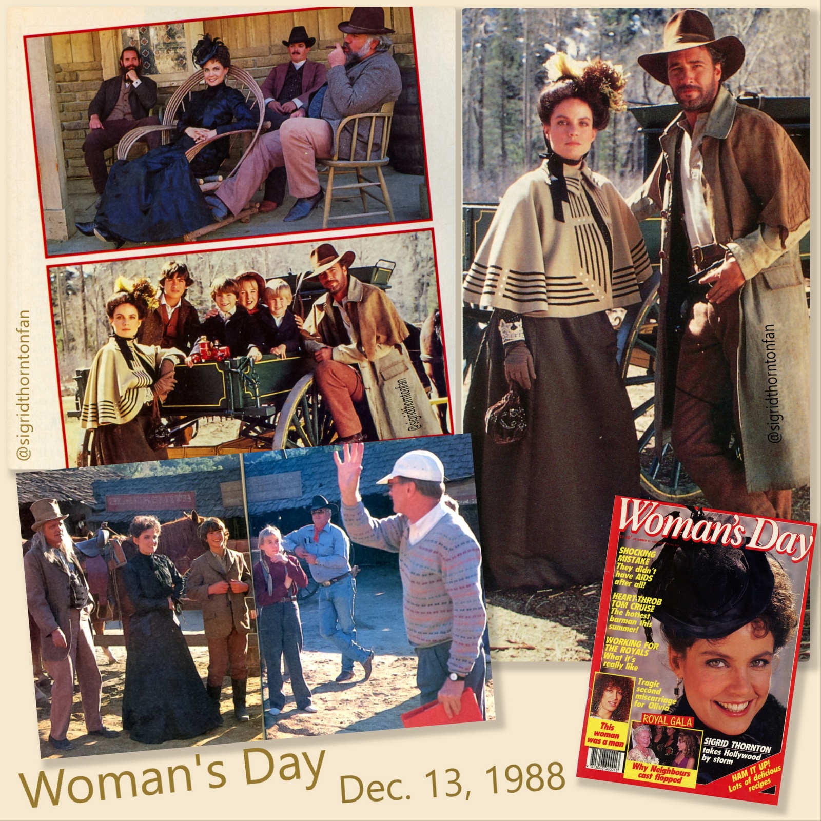 Sigrid Thornton - Woman&apos;s Day Dec 13, 1988