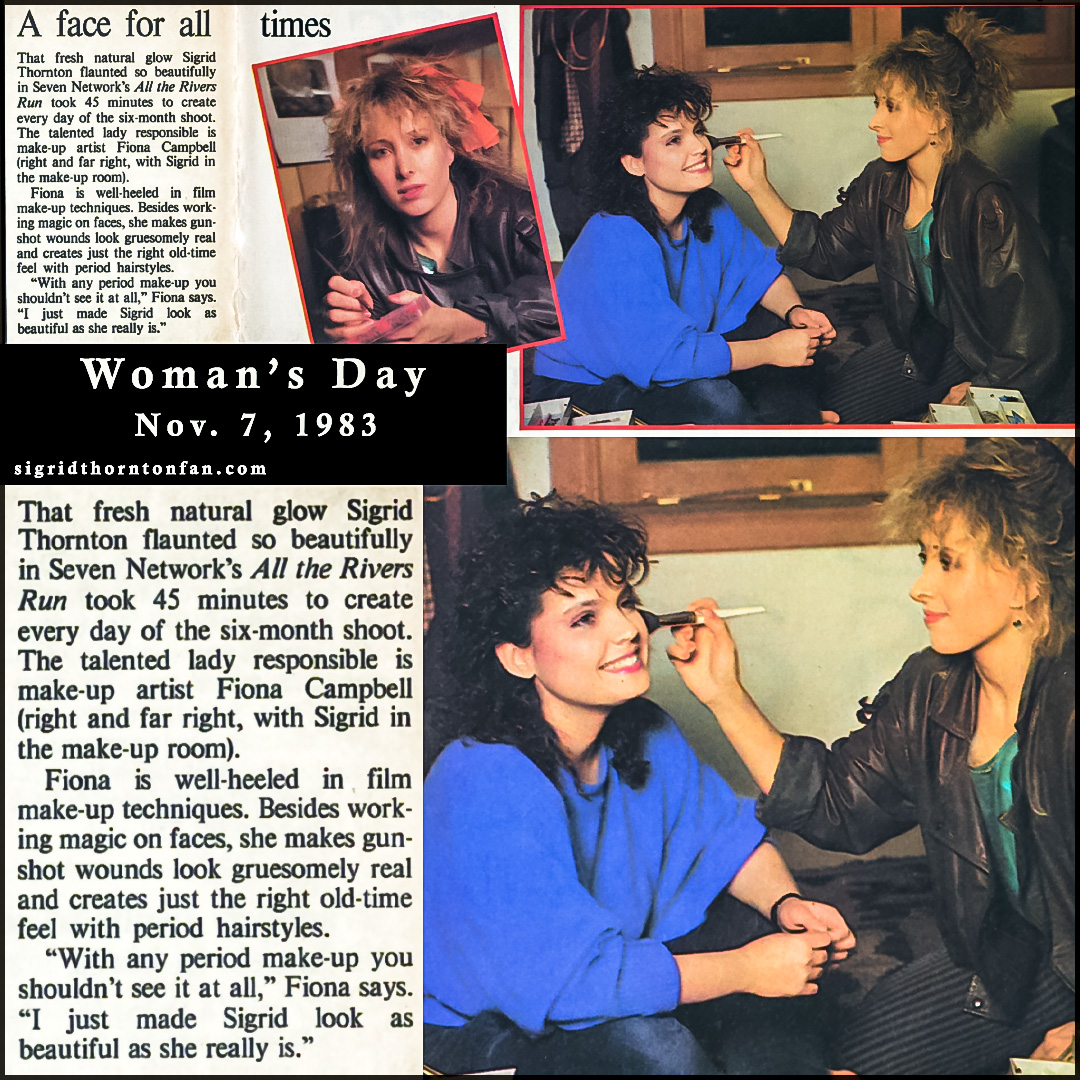 Woman&apos;s Day Nov 7 1983 Sigrid Thornton