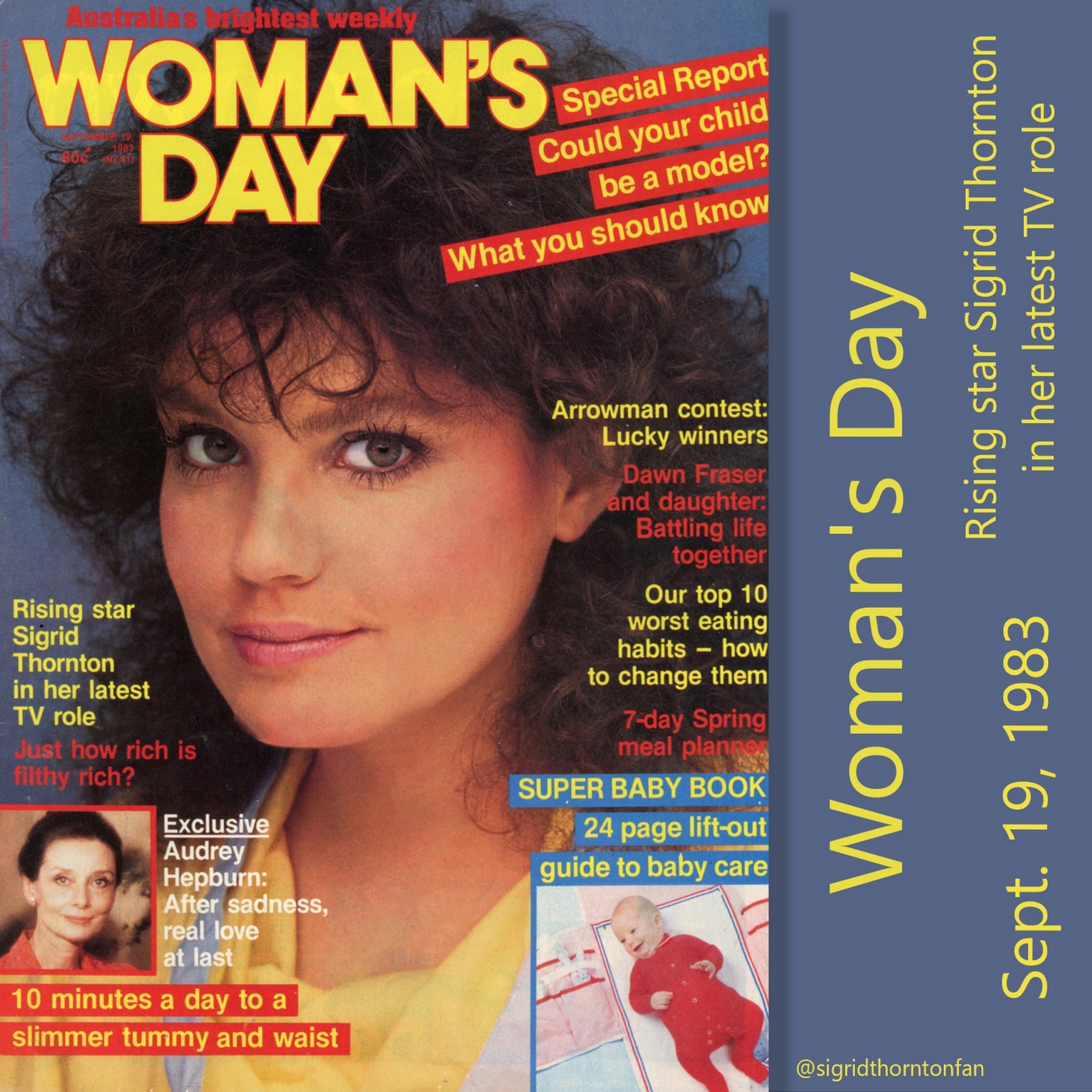 Sigrid Thornton Woman&apos;s Day Sept 19, 1983